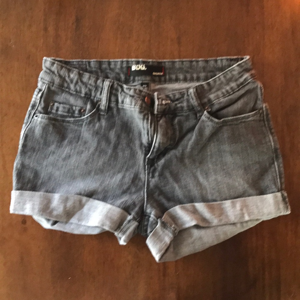 BDG High Waisted Black Denim Jean Shorts Size 28